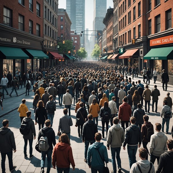 Quelles sont les techniques pour créer des comportements de foule réalistes dans un jeu de simulation urbaine?